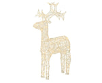 Outdoor LED Reindeer Christmas Decoration - Warm White Lights - 89cm High