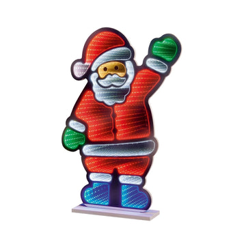 Premier Waving Santa Infinity Christmas Decoration Light - 60cm