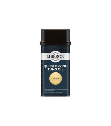 Liberon Quick Dry Tung Oil - Interior and Exterior Natural Wood Oil  - All Sizes