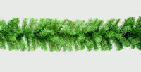 Plain Green Christmas Garland Decoration - 270cm (9ft) x 25cm