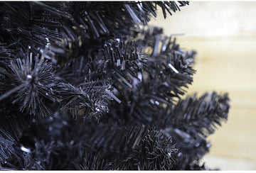 Christmas Tree Pencil Pine Slim Tree - Black - 200 CM