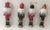 Premier Wooden Christmas 4 Piece Nutcracker Set - 12.5cm