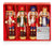 Premier Wooden Christmas 4 Piece Nutcracker Set - 12.5cm