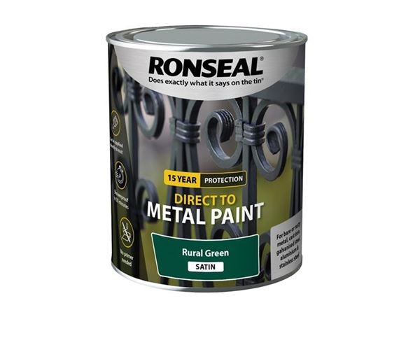 Ronseal 15 Year Protection Direct to Metal Paint - All Colours - All Sizes