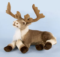 40cm Sitting Fabric Plush Reindeer Christmas Decoration / Ornament