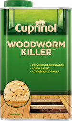 Cuprinol Woodworm Killer - Kills & Protects For Years - 1L, 5L