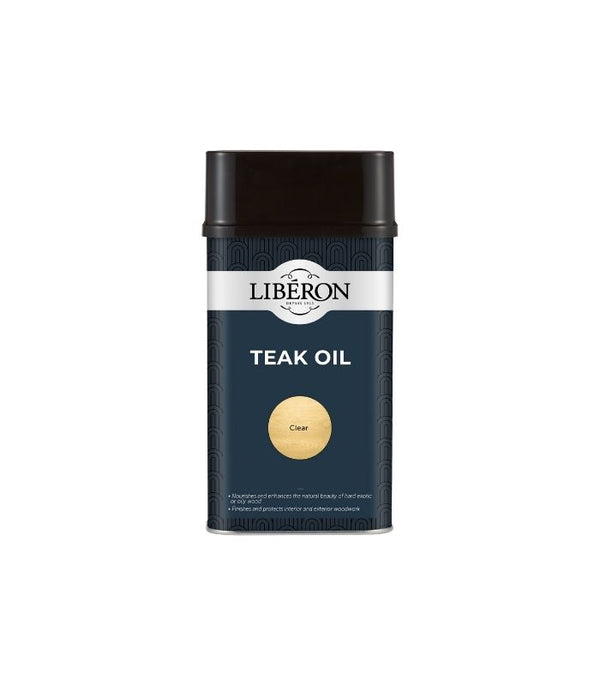 Liberon Teak Oil - With UV Filters  - 250ml, 500ml, 1 Litre and 5 Litre