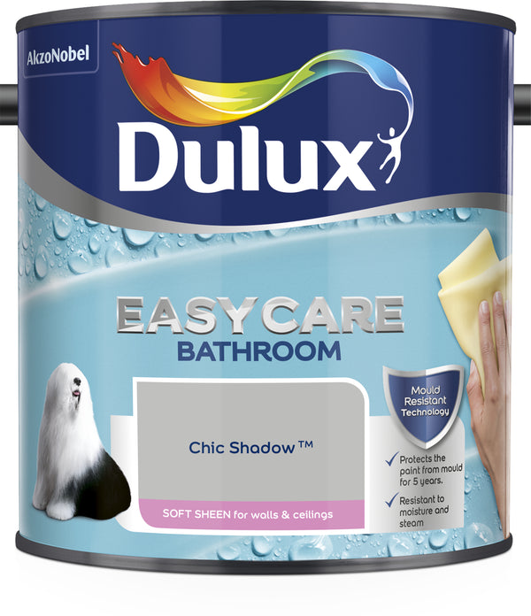 Dulux Easycare Bathroom Soft Sheen Emulsion Paint - 2.5 Litre - All Colours