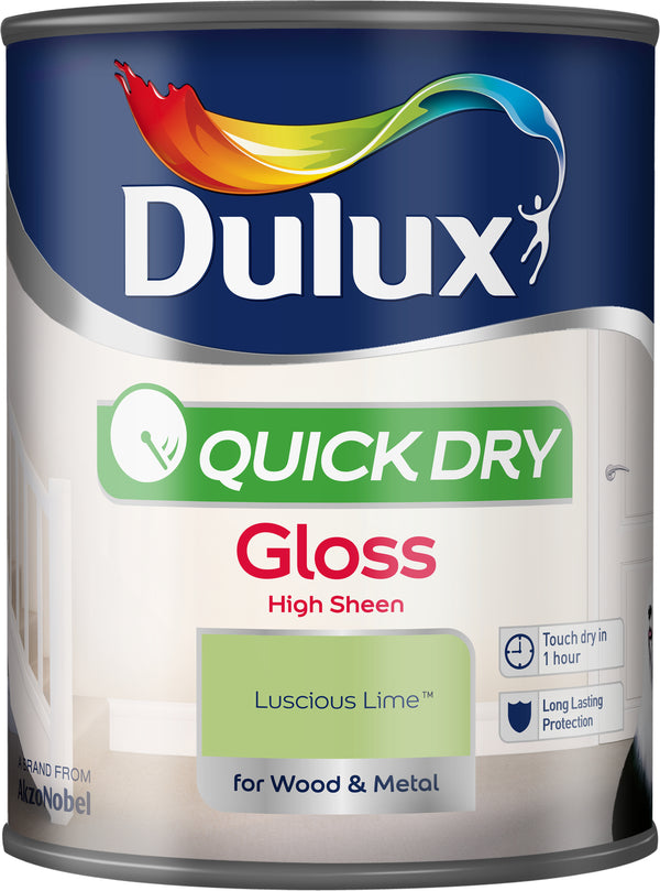 Dulux Quick Dry Gloss Colours - 750ml and 2.5L - All Colours