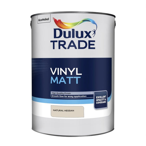 Dulux Trade Vinyl Matt - Brilliant White - White - Black and Colours - 2.5 & 5L