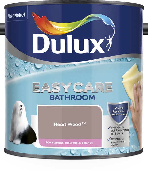 Dulux Easycare Bathroom Soft Sheen Emulsion Paint - 2.5 Litre - All Colours