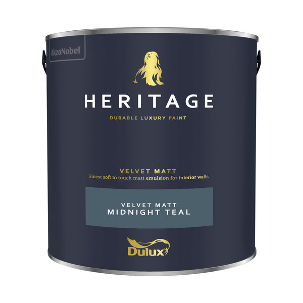 Dulux Heritage Velvet Matt Emulsion Paint - 2.5 Litres - All Colours