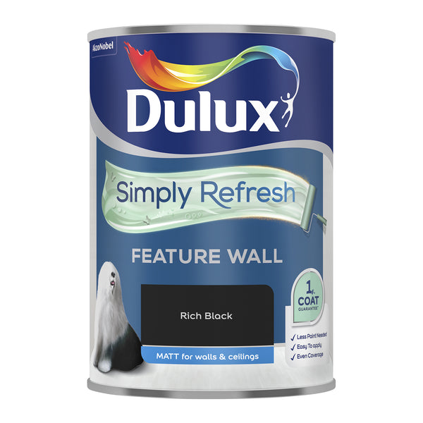 Dulux Simply Refresh Feature Wall Matt Emulsion Paint  - 1.25 Litres - All Colours