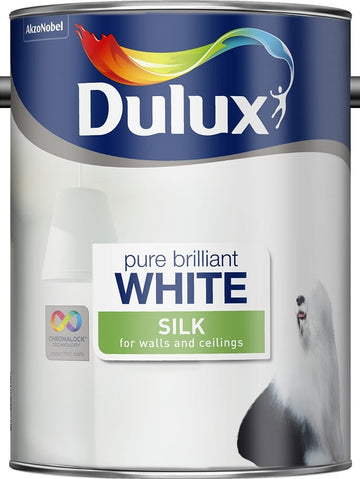 Dulux Retail Silk Paint - Pure Brilliant White - All Sizes