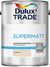 Dulux Trade Supermatt Paint - White or Magnolia - 5 Litres