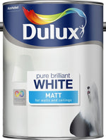 Dulux Retail Matt Paint - Pure Brilliant White - All Sizes