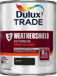 Dulux Trade Weathershield Exterior High Gloss - All Colours - All Sizes