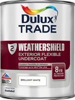 Dulux Trade Weathershield Exterior Flexible Undercoat Brilliant White Dark Grey