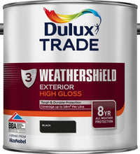 Dulux Trade Weathershield Exterior High Gloss - All Colours - All Sizes