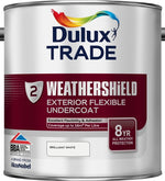 Dulux Trade Weathershield Exterior Flexible Undercoat Brilliant White Dark Grey