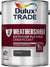 Dulux Trade Weathershield Exterior Flexible Undercoat Brilliant White Dark Grey