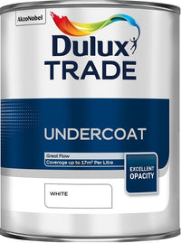 Dulux Trade Undercoat Brilliant White / White / Grey - 1L / 2.5L or 5 Litres