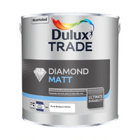 Dulux Trade Diamond Matt Pure Brilliant White / Magnolia 2.5L or 5 Litres