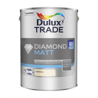 Dulux Trade Diamond Matt Pure Brilliant White / Magnolia 2.5L or 5 Litres