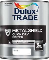 Dulux Trade Metalshield Quick Dry Primer - White - All Sizes