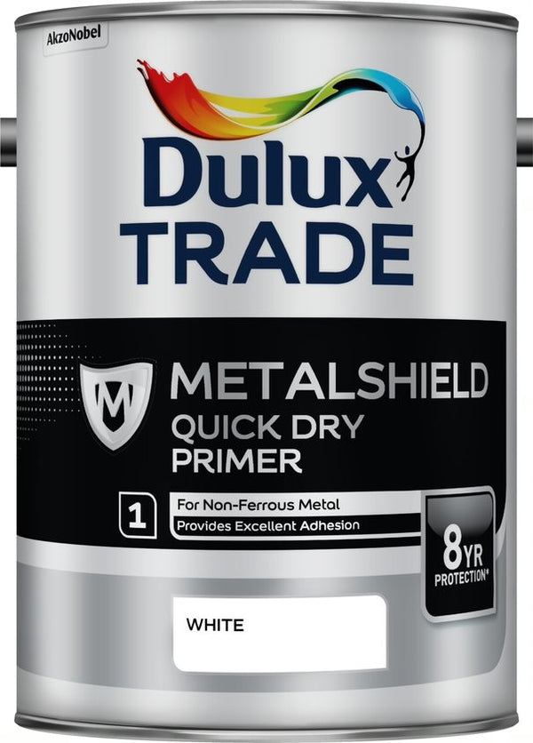 Dulux Trade Metalshield Quick Dry Primer - White - All Sizes