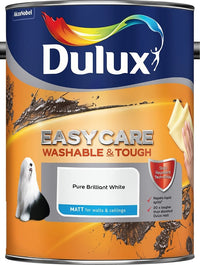 Dulux Retail Easycare Washable & Tough Matt - Pure Brilliant White - All Sizes