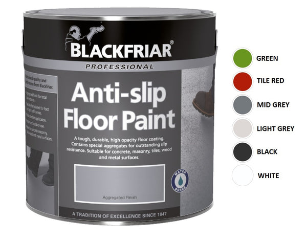 Blackfriar Anti-Slip Floor Paint - Tough and Durable - Various Colours and Sizes