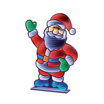 Premier Standing Santa Infinity Christmas Decoration Light - 59cm