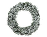 Snowy Imperial Christmas Wreath Large Festive Door Decoration - 50cm Diameter