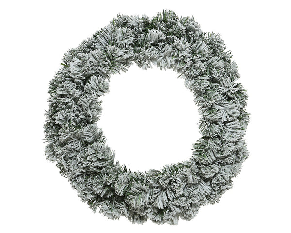 Snowy Imperial Christmas Wreath Large Festive Door Decoration - 50cm Diameter