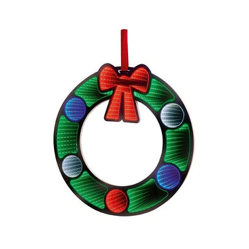 Premier Hanging Wreath Infinity Christmas Decoration Light - 60cm