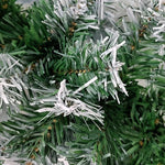 Snowy Tipped Green Christmas Garland Decoration - 270 cm x 25cm