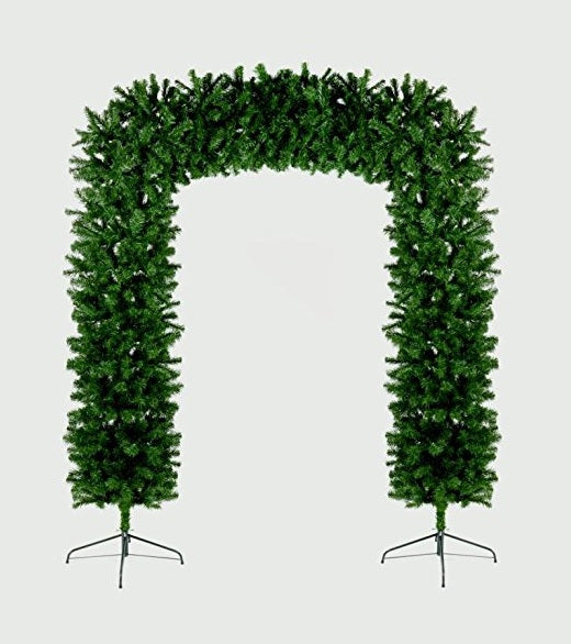 8ft (2.4m) Tall Premier Indoor / Outdoor Christmas Tree Arch in Green