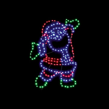Premier Flexibrights Santa Christmas Decoration 247 Lights - 60cm
