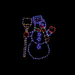 Premier Flexibrights Snowman Christmas Decoration 238 Lights - 59cm