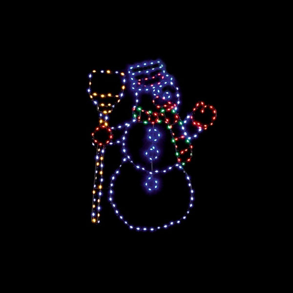Premier Flexibrights Snowman Christmas Decoration 238 Lights - 59cm
