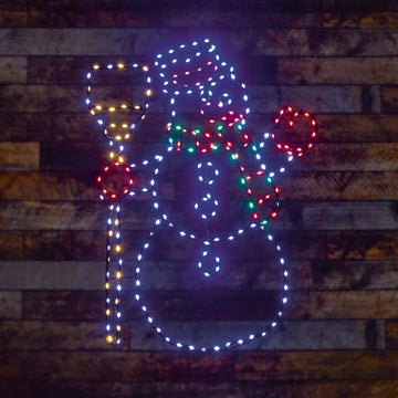 Premier Flexibrights Snowman Christmas Decoration 238 Lights - 59cm