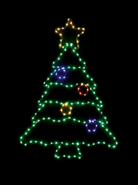 Premier Flexibrights Twinkling Christmas Tree Decoration Light - 60cm x 46cm