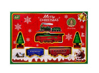 Christmas Tree Train Set with Light - Battery Operated Round Tree Base Train Set