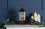 Festive 27cm Battery Operated Christmas Led Water Spinner Lantern - Santa Scene