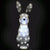 Acrylic Hare Christmas Outdoor Garden Decoration - 54cm - 80 Ice White LED's