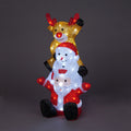 Snowtime 59cm Indoor Outdoor Santa Snowman Reindeer Tower With 60 Ice White LEDs