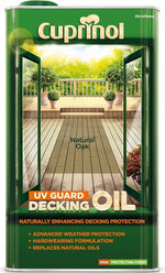 Cuprinol UV Guard Decking Oil - Water Based - 2.5 and 5 Litres - All Colours