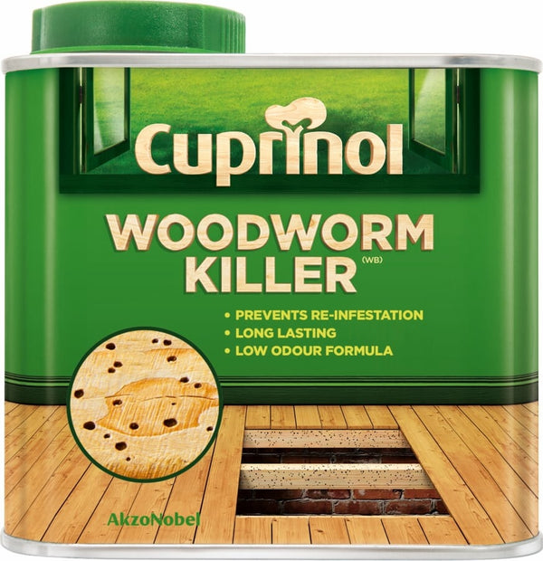 Cuprinol Woodworm Killer - Kills & Protects For Years - 1L, 5L