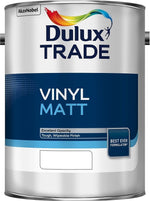 Dulux Trade Vinyl Matt - Brilliant White - White - Black and Colours - 2.5 & 5L